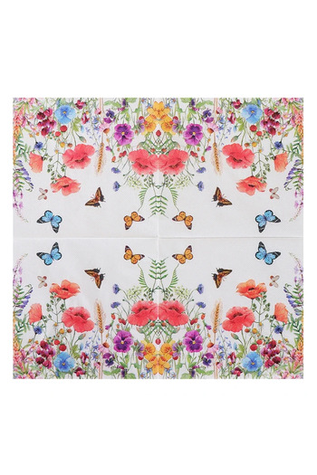 Choice 20pcs New Floral Colourful Napkins Printed Paper Placemats Restaurant Hotel Party Pure Wood Pulp Pap