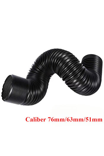 Choice 76mm 1pc Automotive Air Conditioning Filter Intake Pipe Kits 76/63/51mm Steel Wire Corrugated Air In