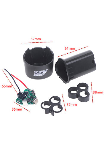 JETTING 18650 Lithium Box Circuit Pack Shell Case Bracket Hand Drill Power Li-ion Battery Protection Boar...