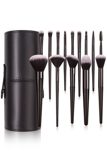 choice2 15PCS Black Makeup Brush Set Professional Super soft detail brush Blush Brush Foundation Concealer E