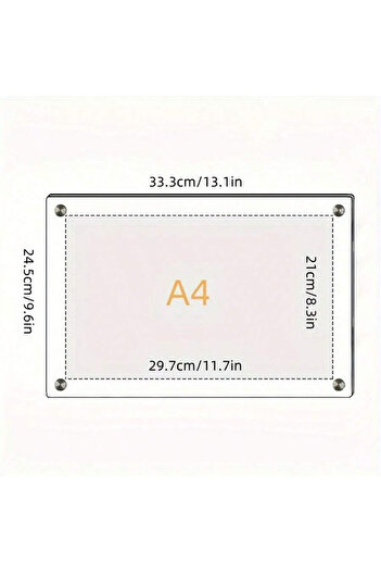 Choice 03 Transparent Picture Frame 6-Inch Wall-Mounted Ins Postcard Photo Frame Poster Display Stand 7-inc