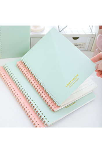 Choice A5 Lavender A5/B5 Multi color Soft Elastic Spiral Soft Coil Notebook 70 sheets, with an easy to tear