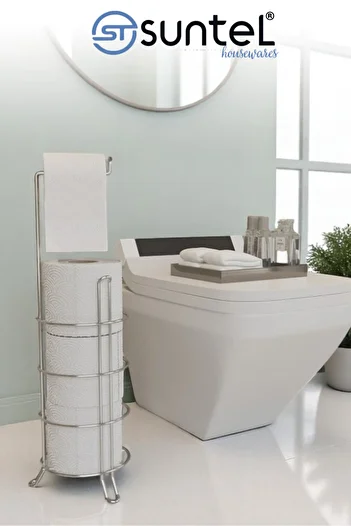 SUNTEL BANYO MUTFAK AKSESUARLARI Дублюючий туалетний папір - Хромований туалетний папір - Аксесуари для ванної кімнати