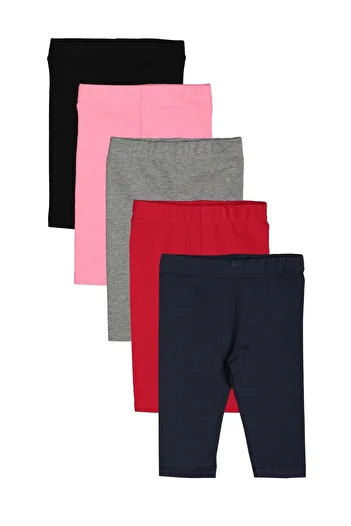 Divonette Cotton Baby Lycra 5-Piece Leggings Set - Casual Basic Baby Underwear