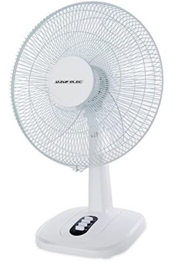 ALSAIF Electric Table Fan 60w With 5 Blades By Al Saif, White