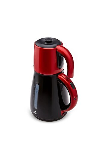 Karaca Daystar Çelik Demlikli 2 In 1 Çay Makinesi Ve Su Isıtıcı Kettle Redgold