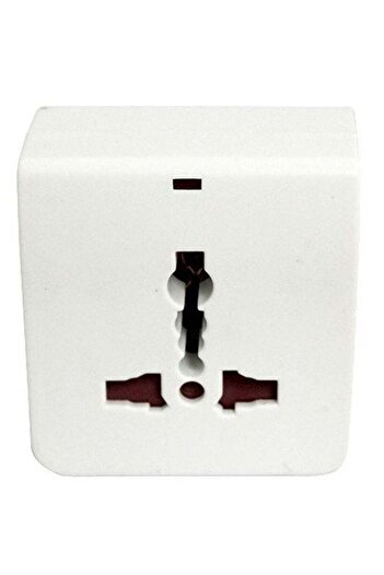 Masterplug 13a Uk Type Universal Travel Adaptor, Neon Indicator, 1 Universal Socket And 2 Round Pin Sockets