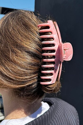 TAKIŞTIR Pink Color Bone Latch Buckle