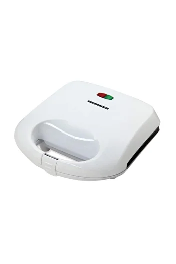 Heinner Preparat de sandvișuri Heinner SM-K750W, 750W, grătar cu vârf placi (Alb)