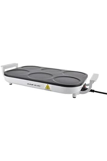 ALSAIF Electric Crepe Maker 6 Pcs Molds Machine, 1000w, White