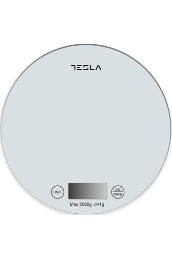 TESLA Tesla KS200W kitchen scale, 5kg, LCD screen, Tare function, Glass (White)