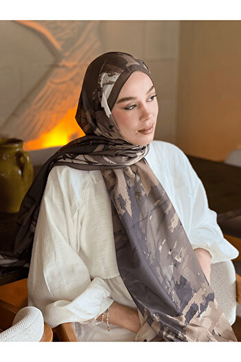 Modakaşmir Ocean Pattern Lina Shawl