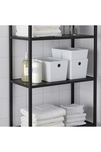 IKEA KUGGIS Lid, white, 18 x 26 cm
