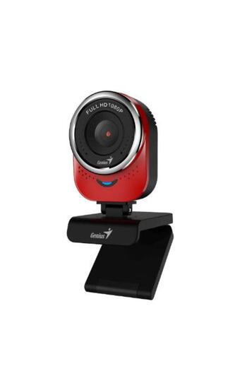 GENIUS Camera Web Genius QCam 6000, Full HD, Microfon (Rosu)