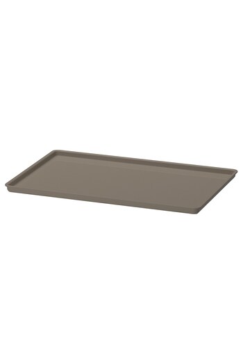 IKEA KUGGIS Lid, dark grey-beige, 26 x 35 cm