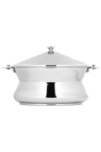 ALSAIF Teamah Hot Pot, S/s With Two Handles, Keeps Food Hot And Fresh For Long Hours, 5000ml, Silver