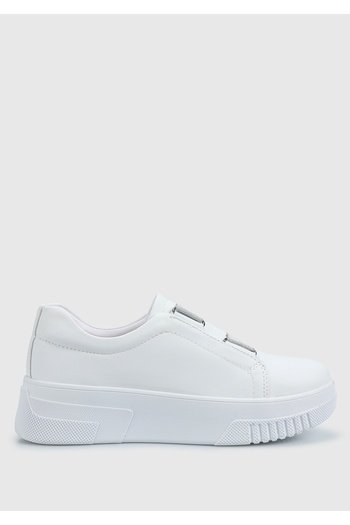 Provoq Women's White Sneakers - Comfortable and Stylish