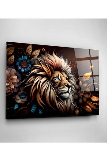 indispensablely Lion Glass Painting, Decorative Glass Painting