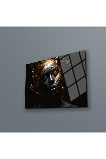 indispensablely Silhouette Glass Painting , Modern Wall Decor , Professional Uv Printing on Tempered Glass , Luxury Wall Painting