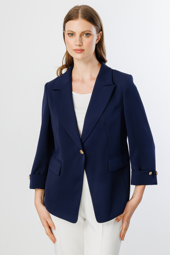Ekol Single Button Cover Pocket Jacket