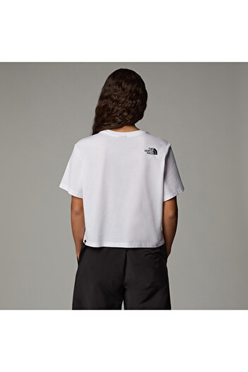 THE NORTH FACE Tricou Crop TNF alb ușor de relaxat - W S/S