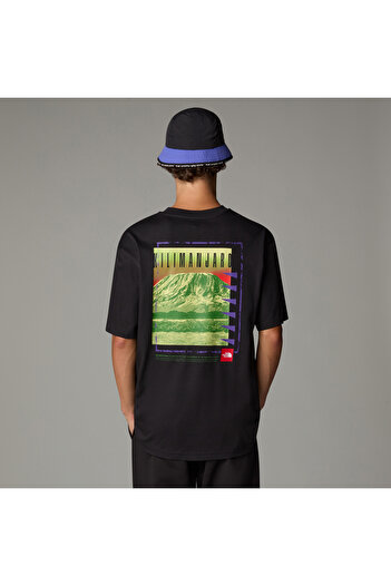 THE NORTH FACE Μαύρο unisex t-shirt Axys oversized μπλουζάκι The North Face