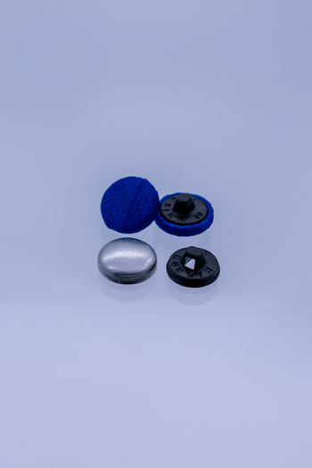 MİKRON Bombe Fabric Covering Button (Black/1.000 Pcs / 11.5 mm)