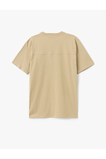 Koton Pocket Detailed Short Sleeve Regular Fit Cotton Crew Neck Basic T-Shirt