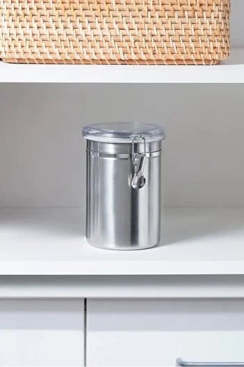 Chavin Steel Airtight Clamp-On Coffee Tea Storage Canister Storage Jar Mt118