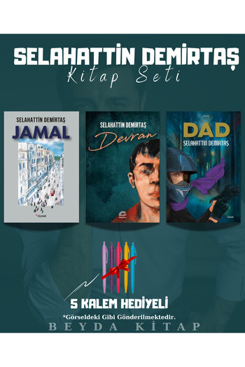 Dipnot Yayınları Jamal - Devran - Dad - Selahattin Demirtaş - Kitap Seti - Kalem Hediyeli