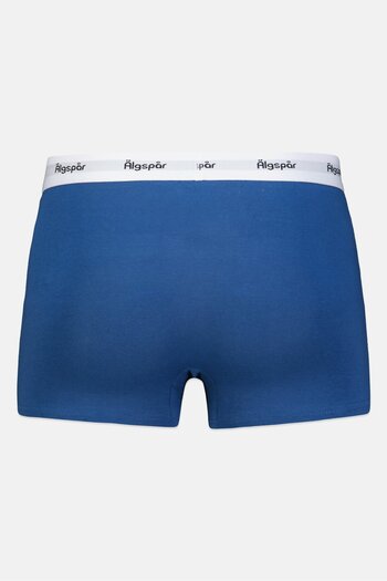 Algspar Men 2 Pcs Brand Logo Boxer Set, Blue/White