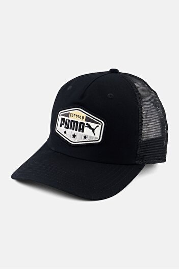 Puma Men Embroidered Logo Sports Caps, Black