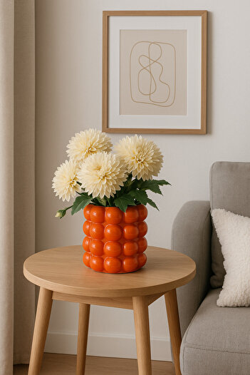 DNZDESIGN Orange Bubble,14X14Cm,Dnz,Spoon Holder,,Vase,Deorative Object