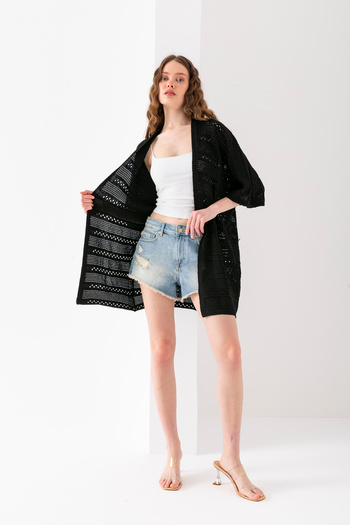 Wega Moda Lofta Knitted - Cotton Pareo, Beach Cardigan, Kimono and Bikini Top