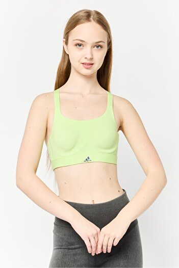 adidas Women Padded Training Sports Bra, Light Green