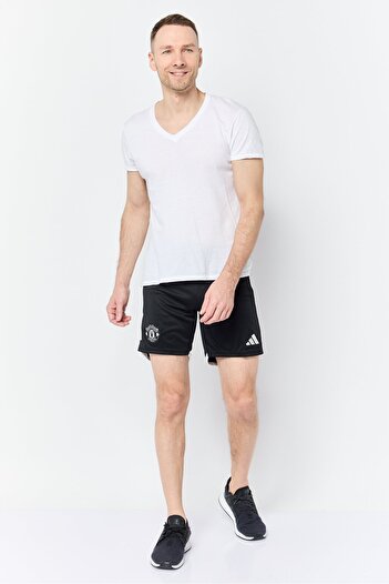 adidas Men Sportswear Fit Manchester United Football Shorts, Black