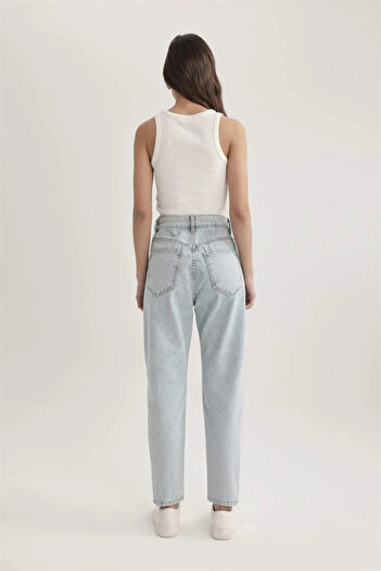 DeFacto Wide Leg Cargo High Waist Wide Leg Long Jean Pants B8248Ax24Sp