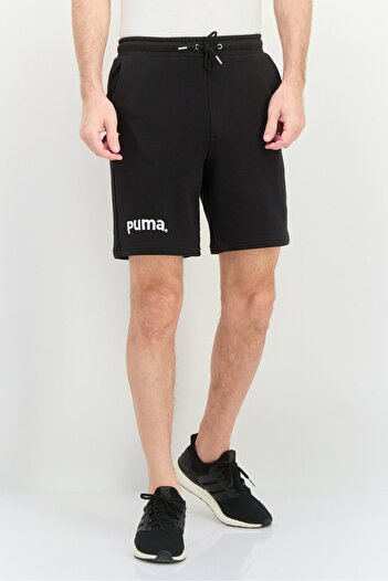 Puma Men Relaxed Fit 8 Inch Training Shorts, Black