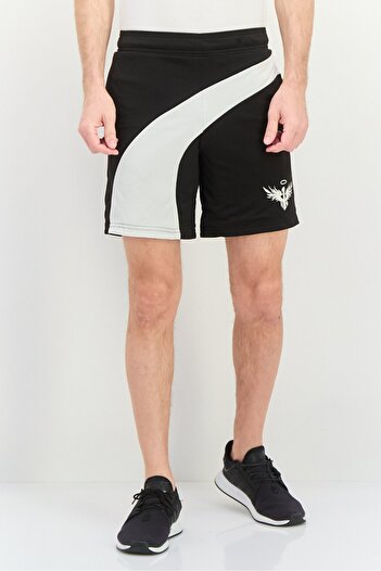 Puma Men Sportswear Fit Training Shorts, Black/White