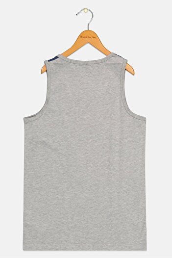 Converse Kids Boy Graphic Print Sleeveless Vest, Navy Blue
