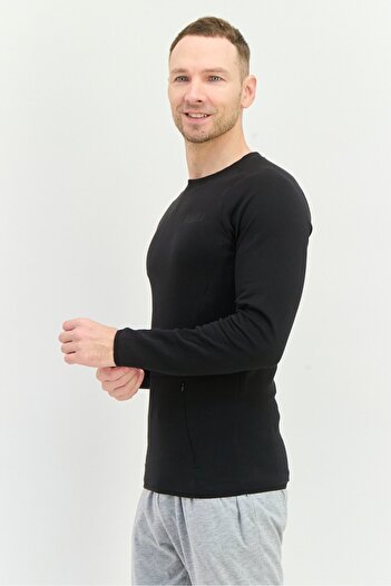 Puma Men Sportswear Fit Long Sleeve Outdoor T-Shirts, Black