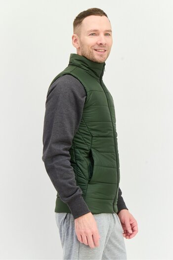 Puma Men Sportswear Fit Outdoor Vest, Dark Olive