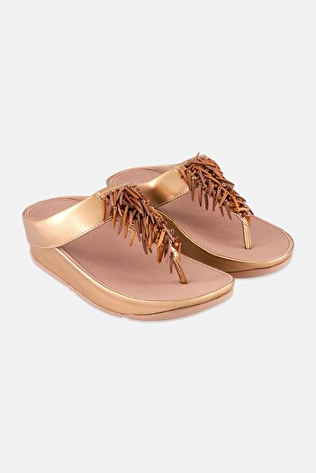 Fitflop Women Slip On Sandal, Rose Gold