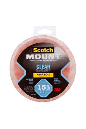 3M Scotch Permanent Mounting Tape (2.5 x 317.5 cm, Clear)