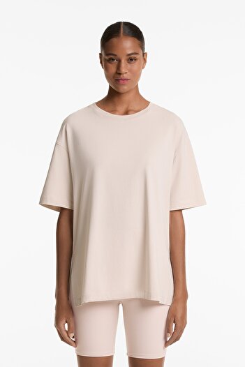 Oysho Short sleeve cotton blend T-shirt