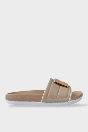 Liger Women's Daily Slippers with Buckle Stylish Summer Home Beach Vacation Work Slippers Beige