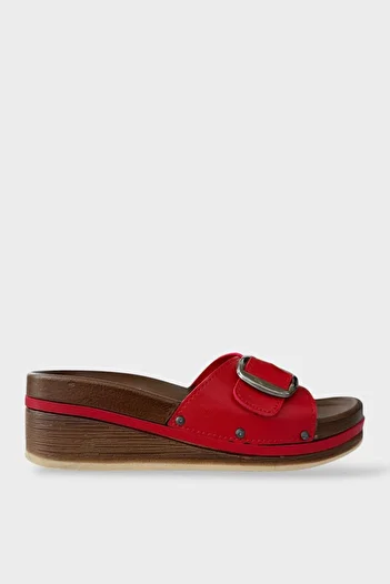 Liger Women's Red Kimptan Summer Slippers and Beach House Slippers