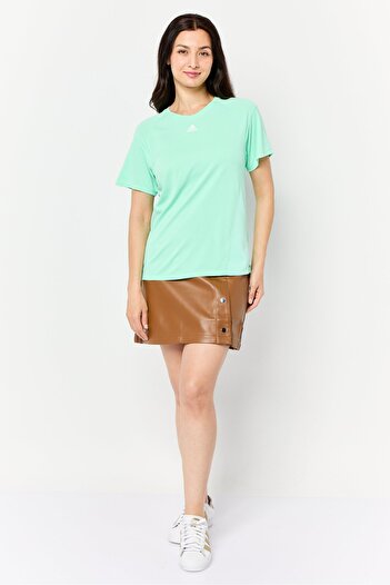 adidas Women Sportswear Fit Short Sleeve Training Top, Mint Green