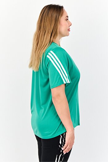 adidas Women Sportswear Fit Short Sleeve Outdoor Top, Green