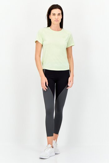 adidas Women Sportswear Fit Short Sleeves Running Jersey, Acid Lime